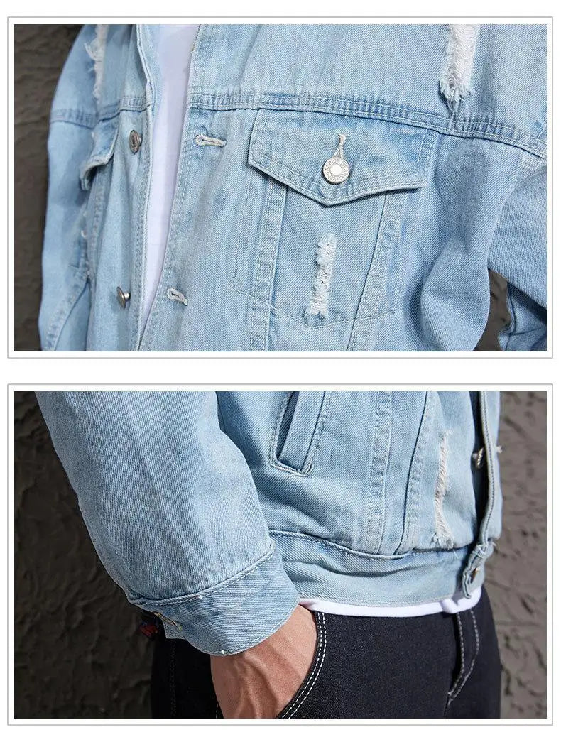 "Veste en Jean bleu claire"