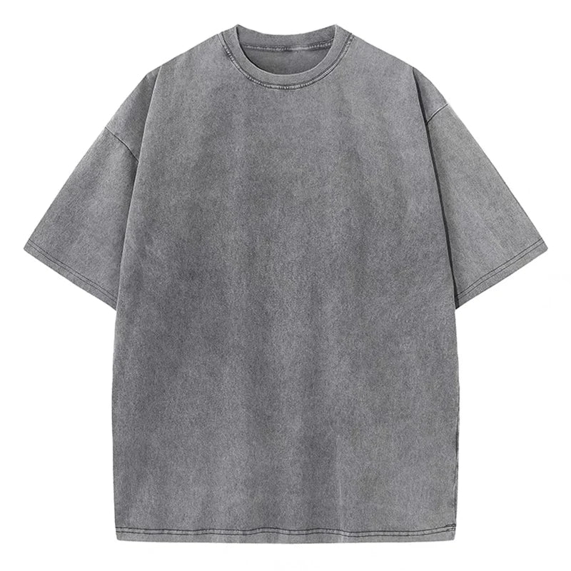 "Tee-shirt basic délavé Retro" Homme