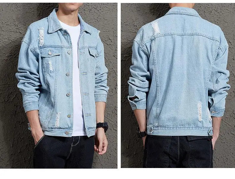 "Veste en Jean bleu claire"