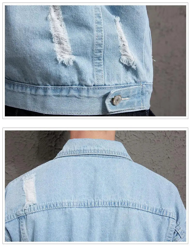 "Veste en Jean bleu claire"