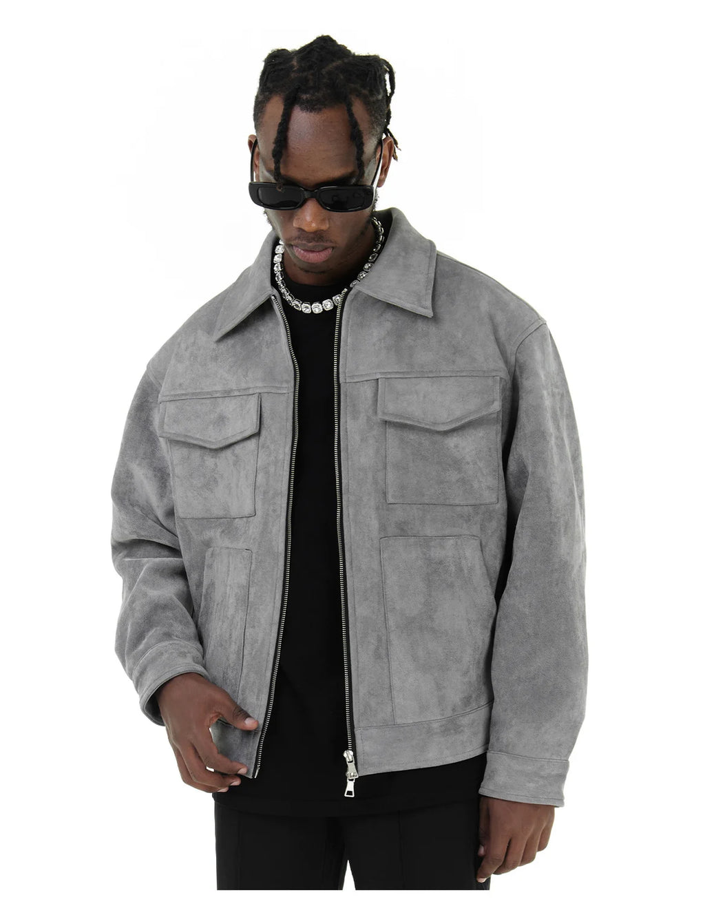 "Veste Suède"