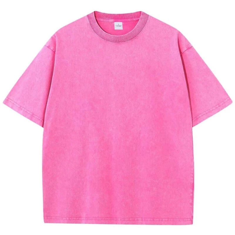 "Tee-shirt basic délavé Retro" Homme
