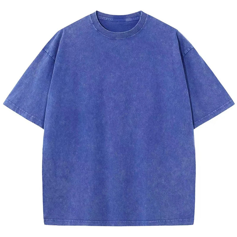 "Tee-shirt basic délavé Retro" Homme