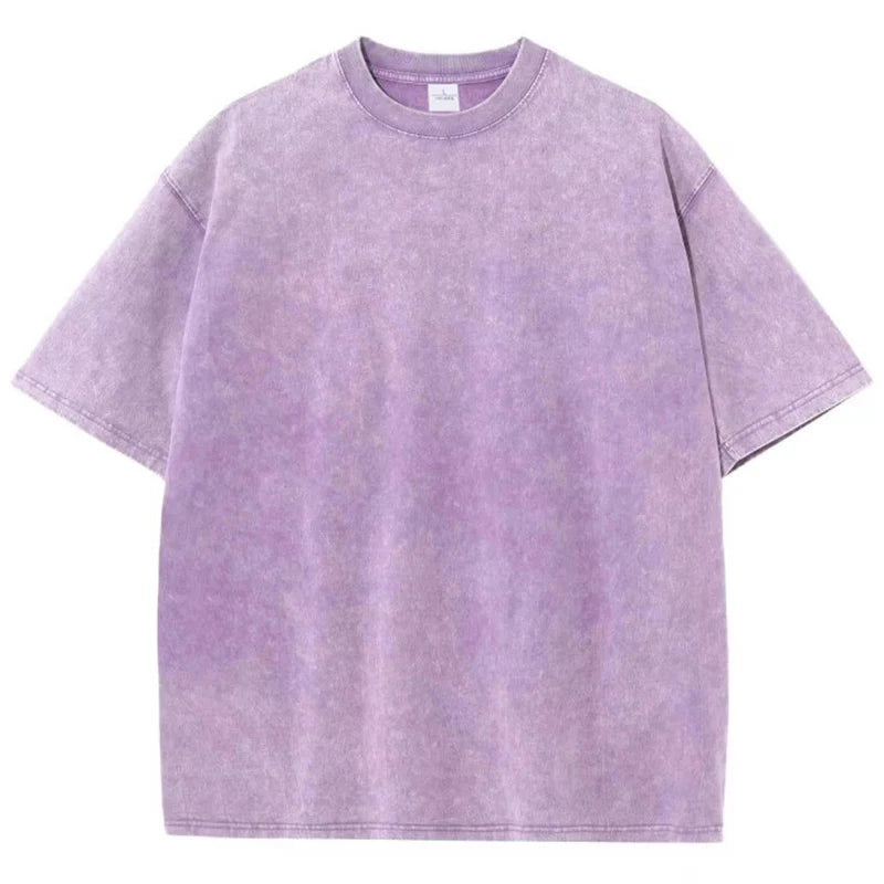 "Tee-shirt basic délavé Retro" Homme