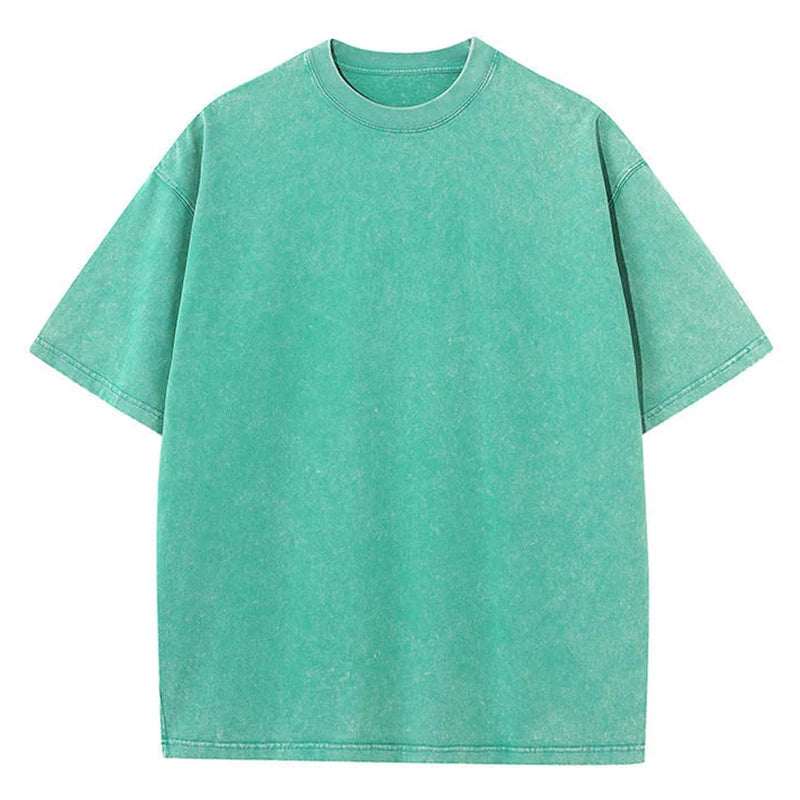 "Tee-shirt basic délavé Retro" Homme