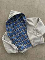 "Pull réversible à carreaux"