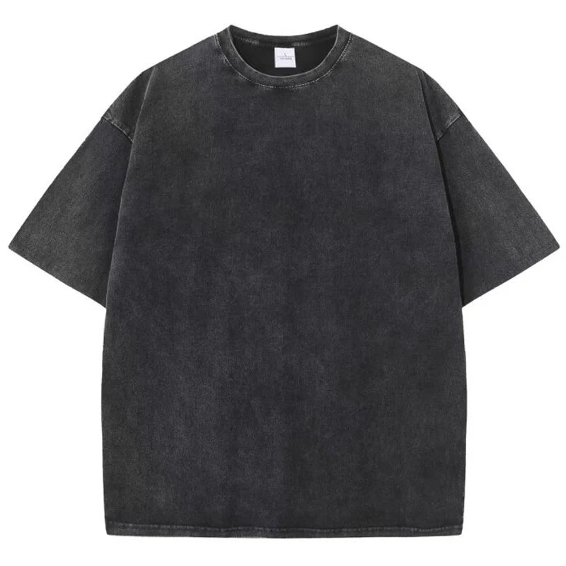 "Tee-shirt basic délavé Retro" Homme