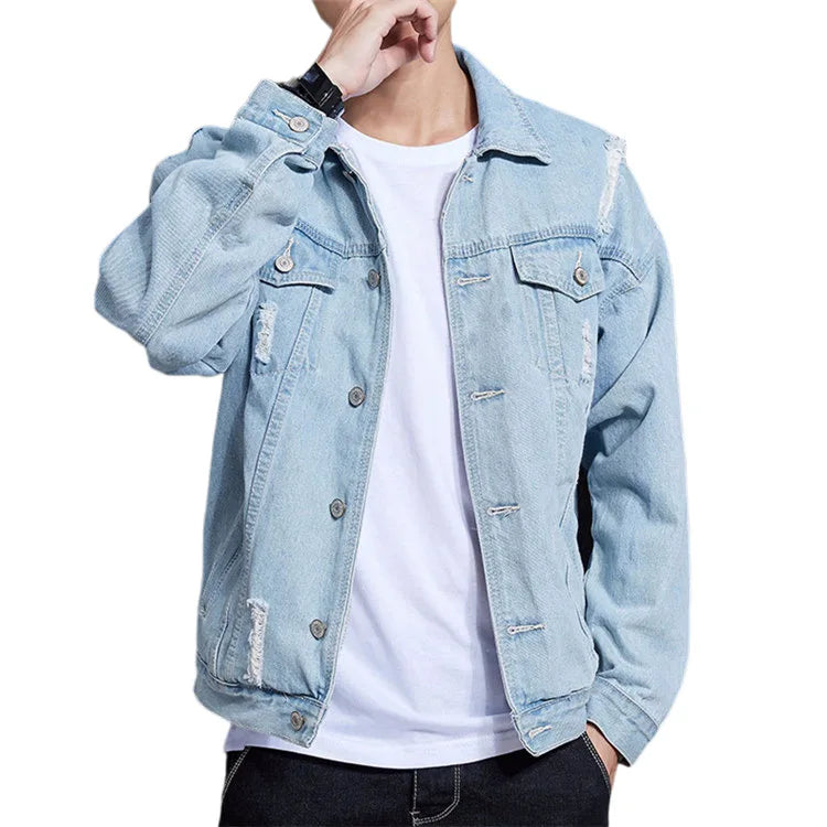 "Veste en Jean bleu claire"